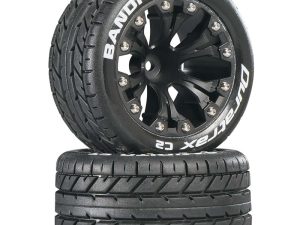 Bandito ST 2.8 Mounted 1/2" Offset C2 Tires, Black (2)