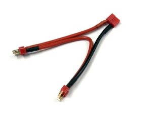 KYOSHO Battery Connector Set Y for doube Battery (2xMale Deans)