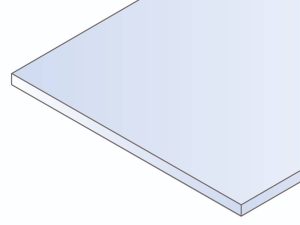 Evergreen Black Sheet, 200 x 530 x 1.0mm (8 x 21 x .040in) (3 per pack)