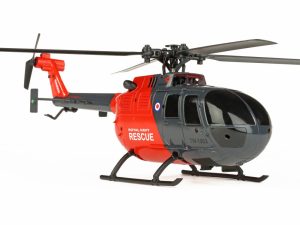 Twister BO-105 Scale 250 Flybarless Helicopter with 6 Axis Stabilisation and Altitude Hold (Grey/Red)