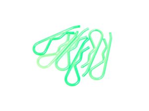 Core RC Body Clip 1/8 - Fluorescent Green (6)