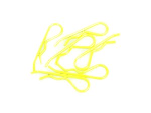 Core RC Body Clip 1/8 - Fluorescent Yellow (6)