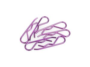 Core RC Body Clip 1/8 - Metallic Purple (6)