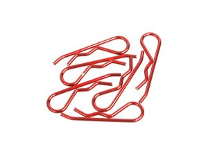 Core RC Body Clip 1/8 - Metallic Red (6)