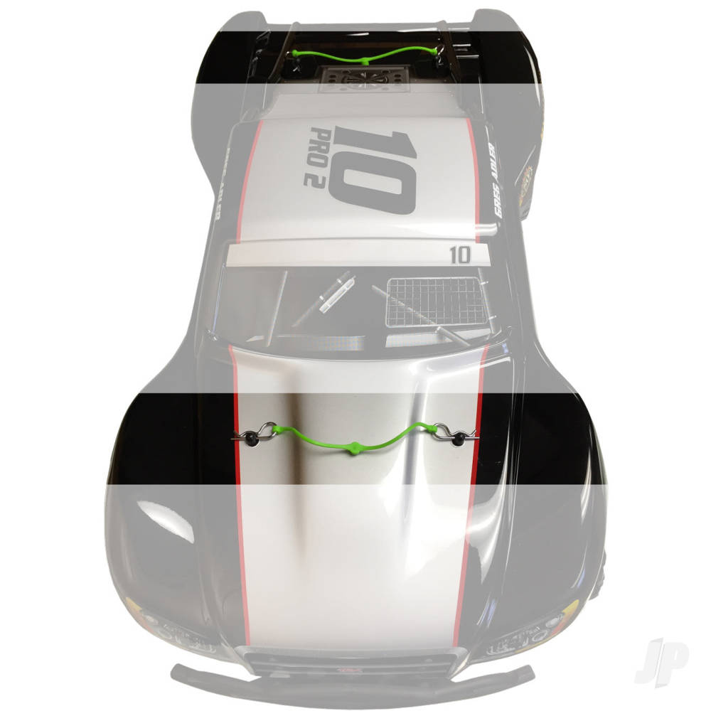 Dubro Body Klip Retainers Lime Green (2 pc per package) - Image 2