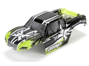 ECX Body, Painted, Black/Green: 1/10 AMP MT