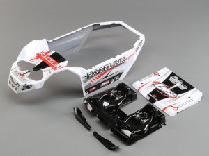Losi Body Set, Raceline Wheels: Super Rock Rey