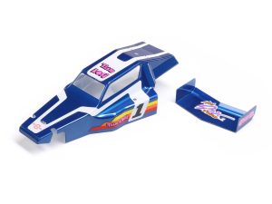 Losi Body & Wing, Blue: Mini JRX2