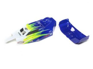 Losi Body & Wing, Blue/White: Mini-B