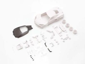 KYOSHO Bodyshell Chevrolet Corvette C8-R Mini-Z + 2WD Rims (White Body)