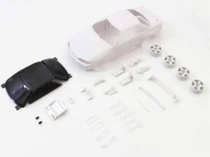 KYOSHO Bodyshell Skyline GT-R R32 Gr.A Mini-Z + 4WD Rims (White Body)
