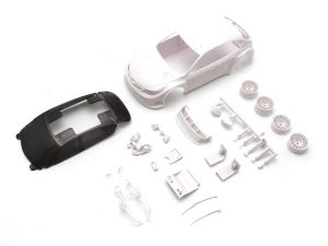 KYOSHO Bodyshell Subaru Impreza WRC 2008 Mini-Z + 4WD Rims (White Body)