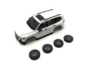 KYOSHO Bodyshell Toyota Land Cruiser 300 GR Sport White Mini-Z 4X4 MX01