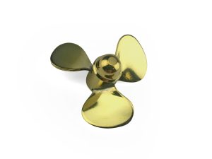 Ripmax Brass Propeller (Classic), 3 Blade, 30mm, M4, RH