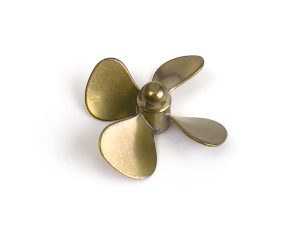 Ripmax Brass Propeller (Classic), 4 Blade, 40mm, M4, LH
