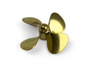 Ripmax Brass Propeller (Classic), 4 Blade, 55mm, M4, RH