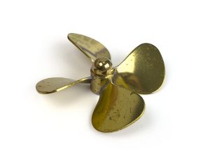 Ripmax Brass Propeller (Classic), 4 Blade, 60mm, M4, RH