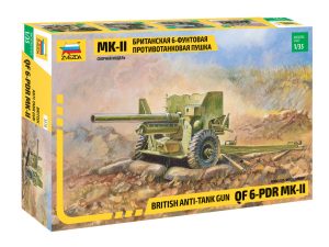 Zvezda British 57mm Anti-Tank Gun QF 6-Pdr Mk.II