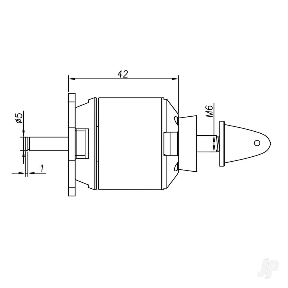 Radient Brushless Motor 3542 1250KV (2-4S) - Image 3
