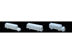 JTT Buses & Truck, 1/8in=1'-0in 1:100, White, (3 per pack)