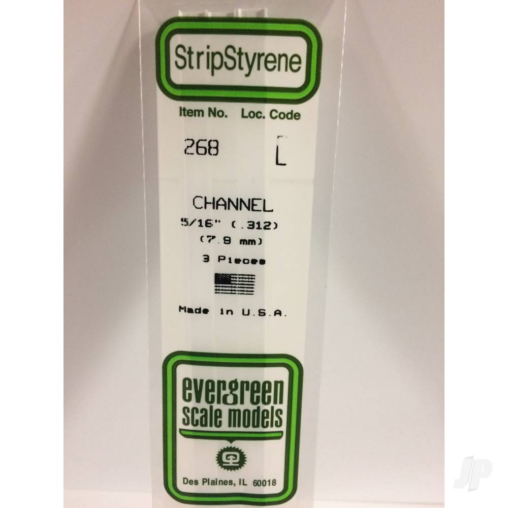 Evergreen C-Channel, 350 x 7.9mm (14 x .312in) (3 per pack) - Image 2