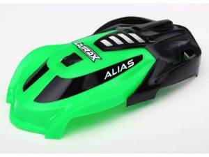 Traxxas Canopy, Alias, Green / 1.6x5mm BCS (self-tapping) (3 pcs)