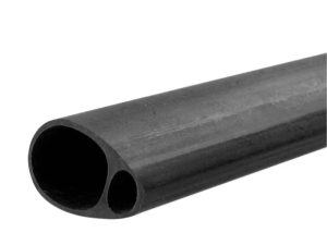JP Carbon Fibre Elliptic Tube 19 × 12.5mm × 1m