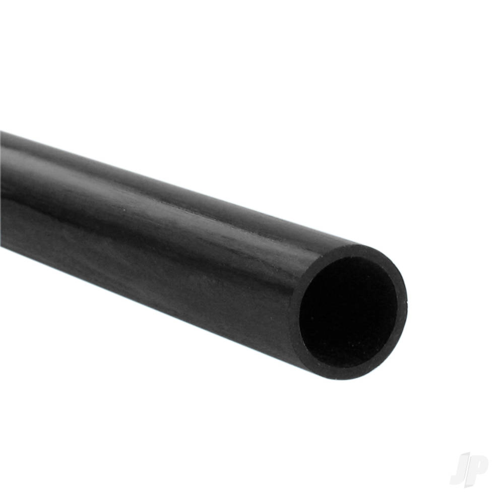 JP Carbon Fibre Round Tube, 5 × 3mm × 1m