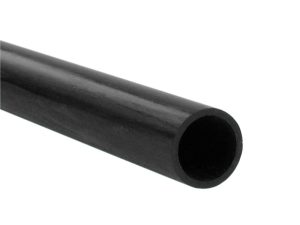 JP Carbon Fibre Round Tube, 6 × 5mm × 1m