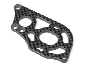 Team Losi Racing Carbon Motor Plate, 3-Gear Laydown: 22 5.0