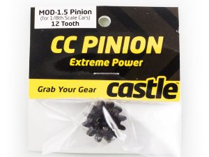Castle Creations CC PINION 12 Tooth - MOD1.5, 8mm shaft (for use with CMIR075