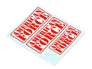 CEN RACING AMERICAN FORCE DECAL (RED)