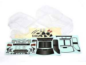 CEN RACING FORD F-450 SD COMPLETE BODY SET WITH LIGHT BUCKET (CLEAR)