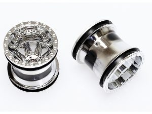 CEN RACING MONSTER TRUCK WHEEL (CHROME) 2.2 X 2.4"