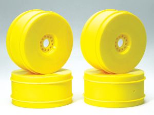 CENTRO 1/8 DISHED BUGGY WHEELS SET OF 4 - YELLOW