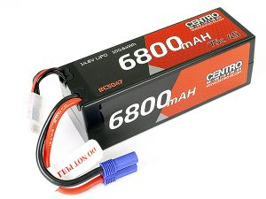 CENTRO 4S 6800MAH 14.8V 75C HARDCASE LIPO BATTERY EC5