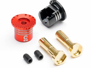 CENTRO ALUMINIUM HEATSINK PLUG GRIPS WITH 4MM BULLETS