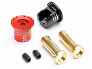 CENTRO ALUMINIUM HEATSINK PLUG GRIPS WWITH 5MM BULLETS