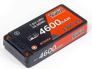 CENTRO HV 2S 4600MAH 7.6V 130C HARDCASE LP SHORTY LIPO (5mm)
