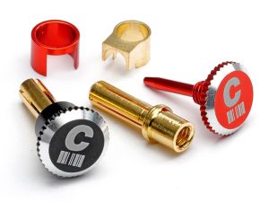 CENTRO LOCKDOWN HEATSINK BULLET PLUG GRIPS WITH 4MM BULLETS