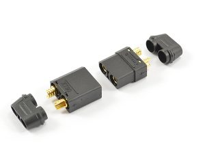 CENTRO XT-90 BLACK CONNECTOR (MALE/FEMALE)