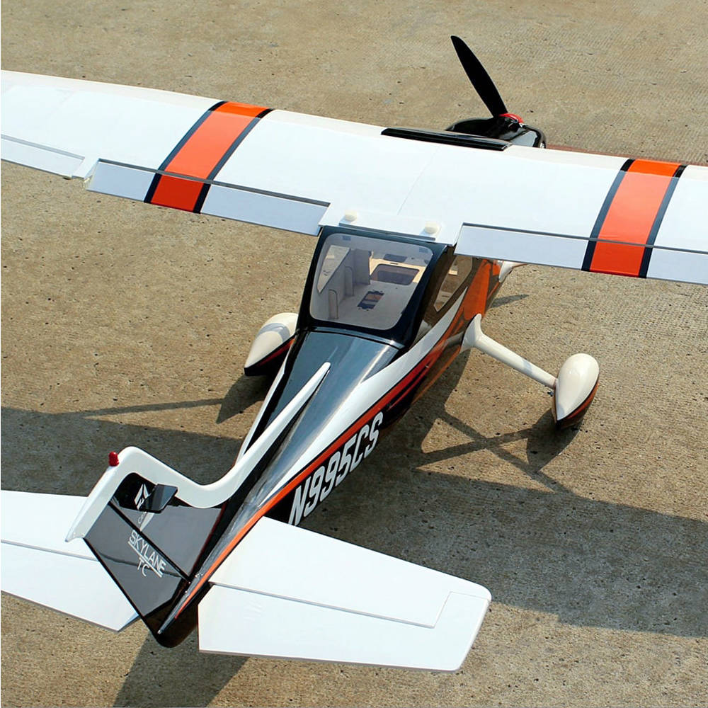 Seagull Cessna Turbo Skylane 182 (10cc / 4s) 1.75m / 69in, Black/Orange/White - Image 2