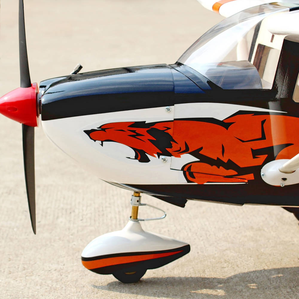 Seagull Cessna Turbo Skylane 182 (10cc / 4s) 1.75m / 69in, Black/Orange/White - Image 8