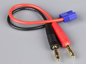 Radient Charge Lead, 4mm Bullet to EC3 Male, 14AWG, 150mm (ESC End)