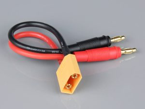 Radient Charge Lead, 4mm Bullet to XT90 Male, 12AWG, 150mm (ESC End)