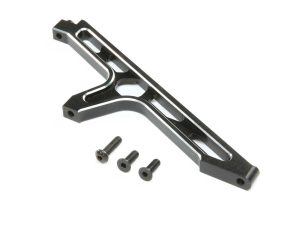 Losi Chassis Brace Front, Aluminum Black: DBXL-E 2.0