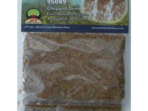 JTT Chopped Dried leaves, Fine, Med, Coarse - 9 cubic in. (147.48 cubic cm) per pack