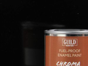 Guild Lane Chroma Enamel Fuelproof Paint Gloss Black (125ml Tin)