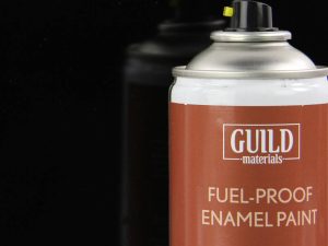 Guild Lane Chroma Enamel Fuelproof Paint Gloss Black (400ml Aerosol)