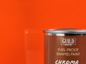 Guild Lane Chroma Enamel Fuelproof Paint Gloss Orange (125ml Tin)